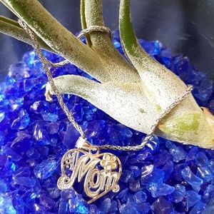 925 Sterling Silver Bracelet with #1 Mom Pendant